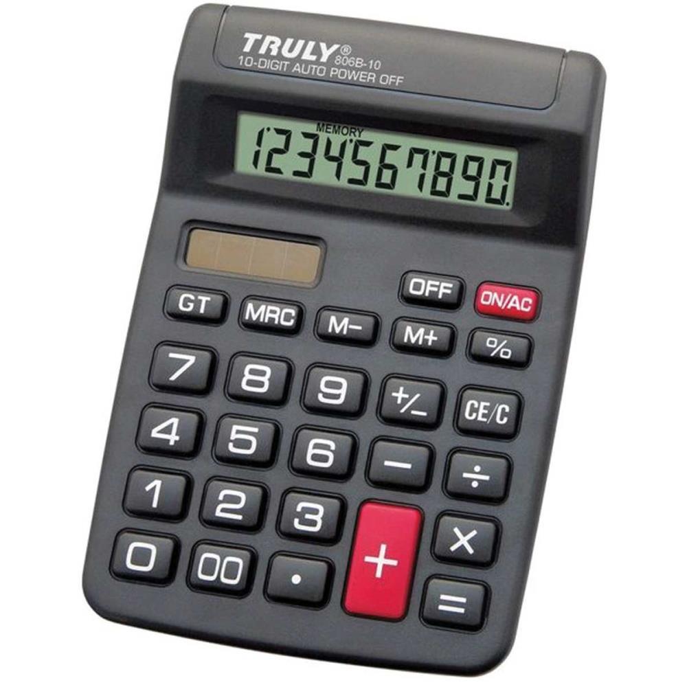 CALCULADORA DE MESA 10 DIG. TRULLY PR MOD.806B-10 PROCALC UNIDADE