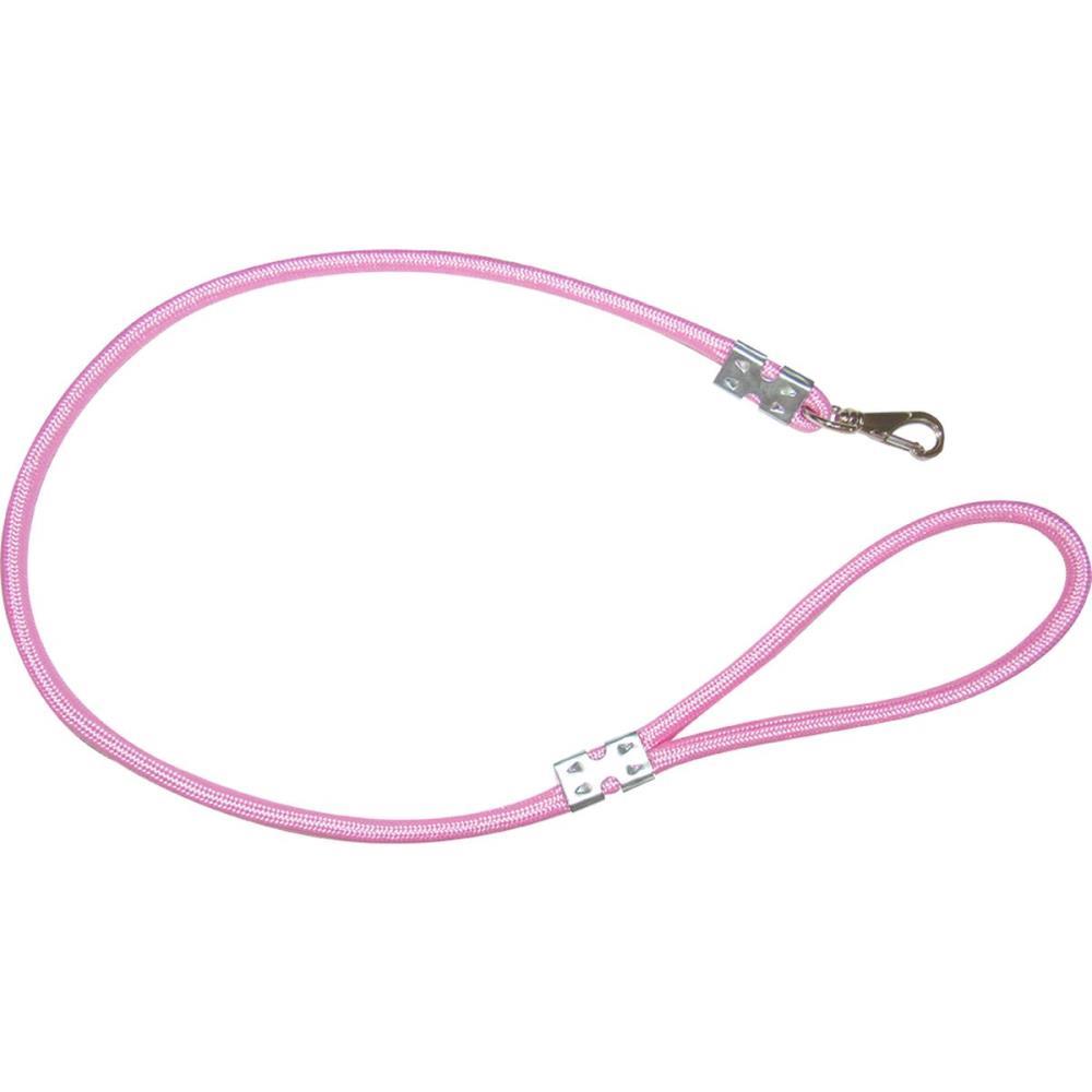 GUIA PARA PET CORDA ROLICA 1M 10MM ROSA FURACAO PET UNIDADE