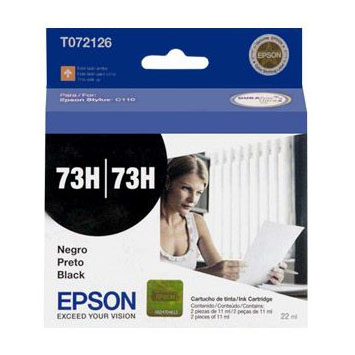 Cartucho Epson 73H/73H Pr. C/2 T072126Al