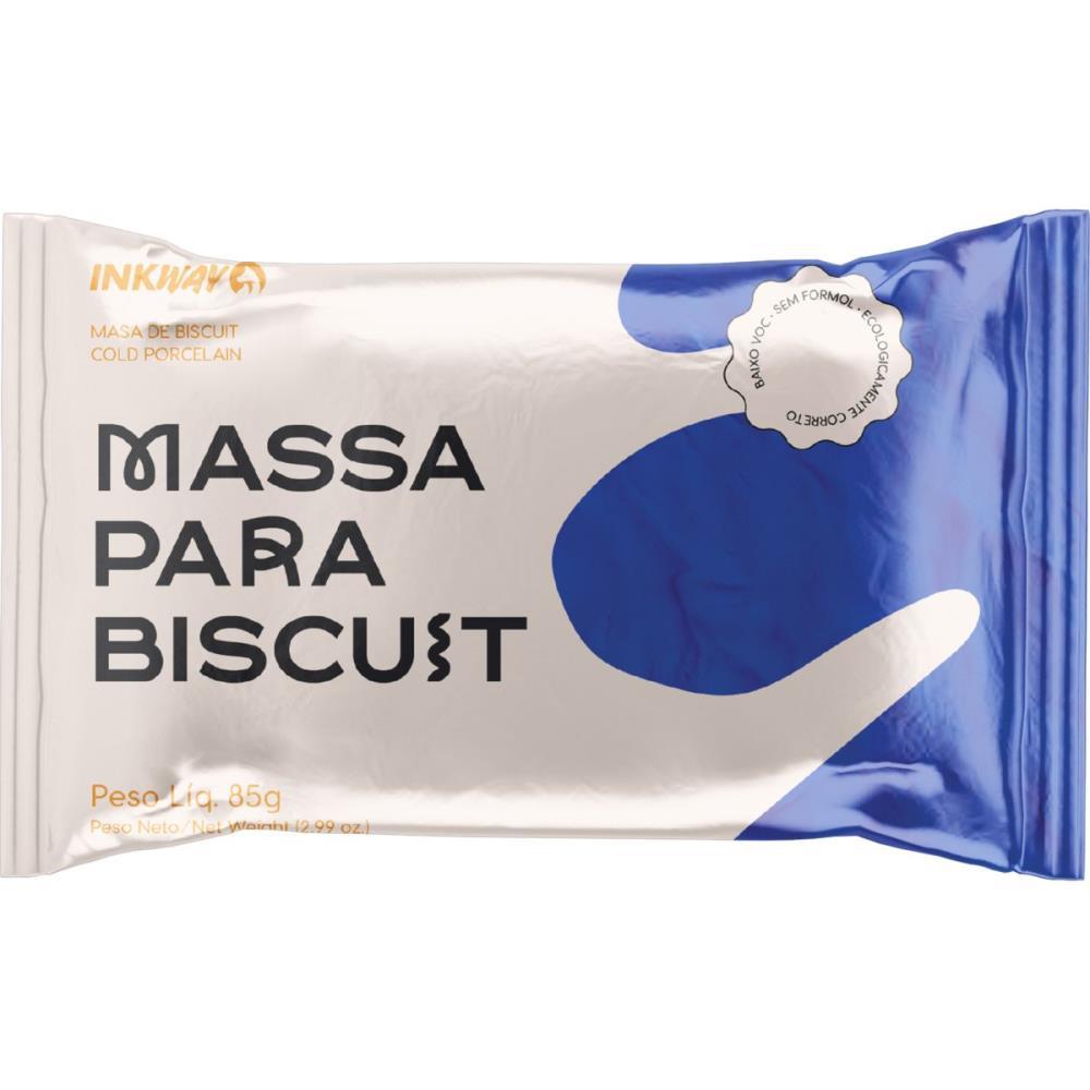MASSA DE PORCELANA FRIA BISCUIT 85G AZUL COBALTO INK WAY CX.C/10