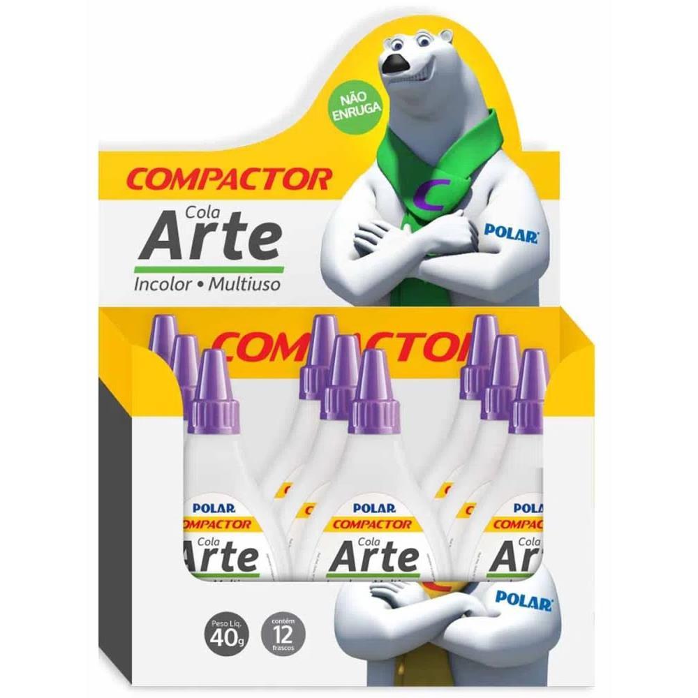 COLA PARA ARTESANATO POLAR ARTE 40G COMPACTOR CX.C/12