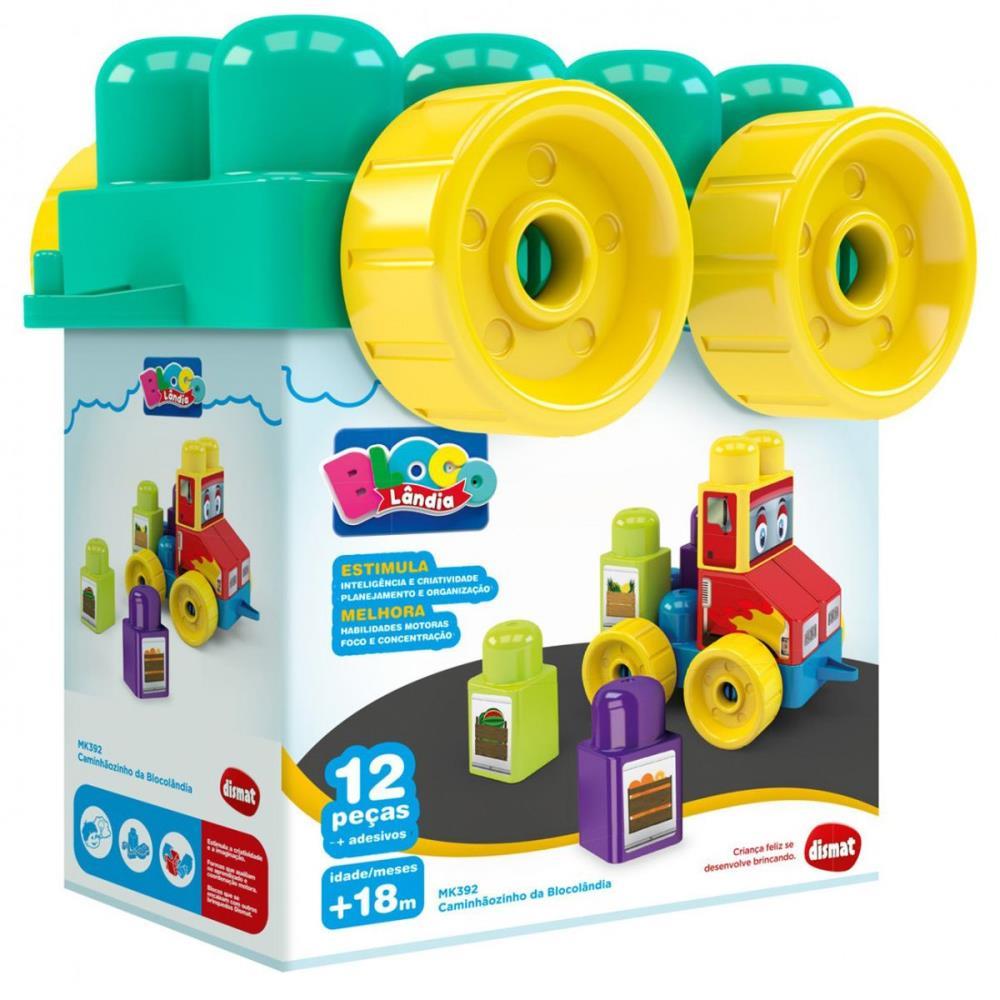 BRINQUEDO PARA MONTAR CAMINHAOZINHO DA BLOCOLANDIA DISMAT UNIDADE
