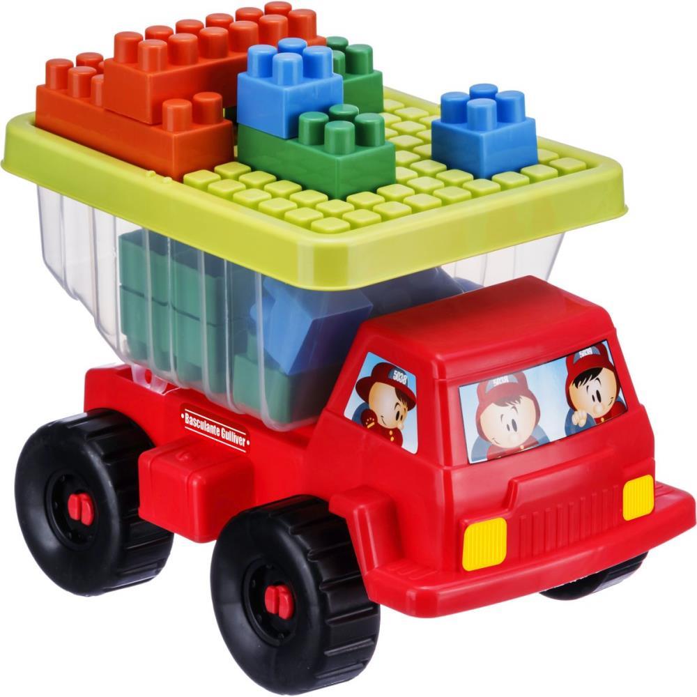 BRINQUEDO PARA MONTAR CAMINHAO BASCULANTE C/18PCS GULLIVER UNIDADE