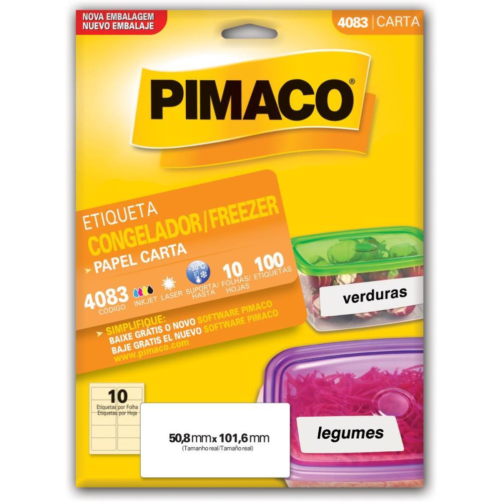 ETIQUETA CARTA 4083 CONG 10 FLS 50,8X101,6 MM PIMACO CT.C/100