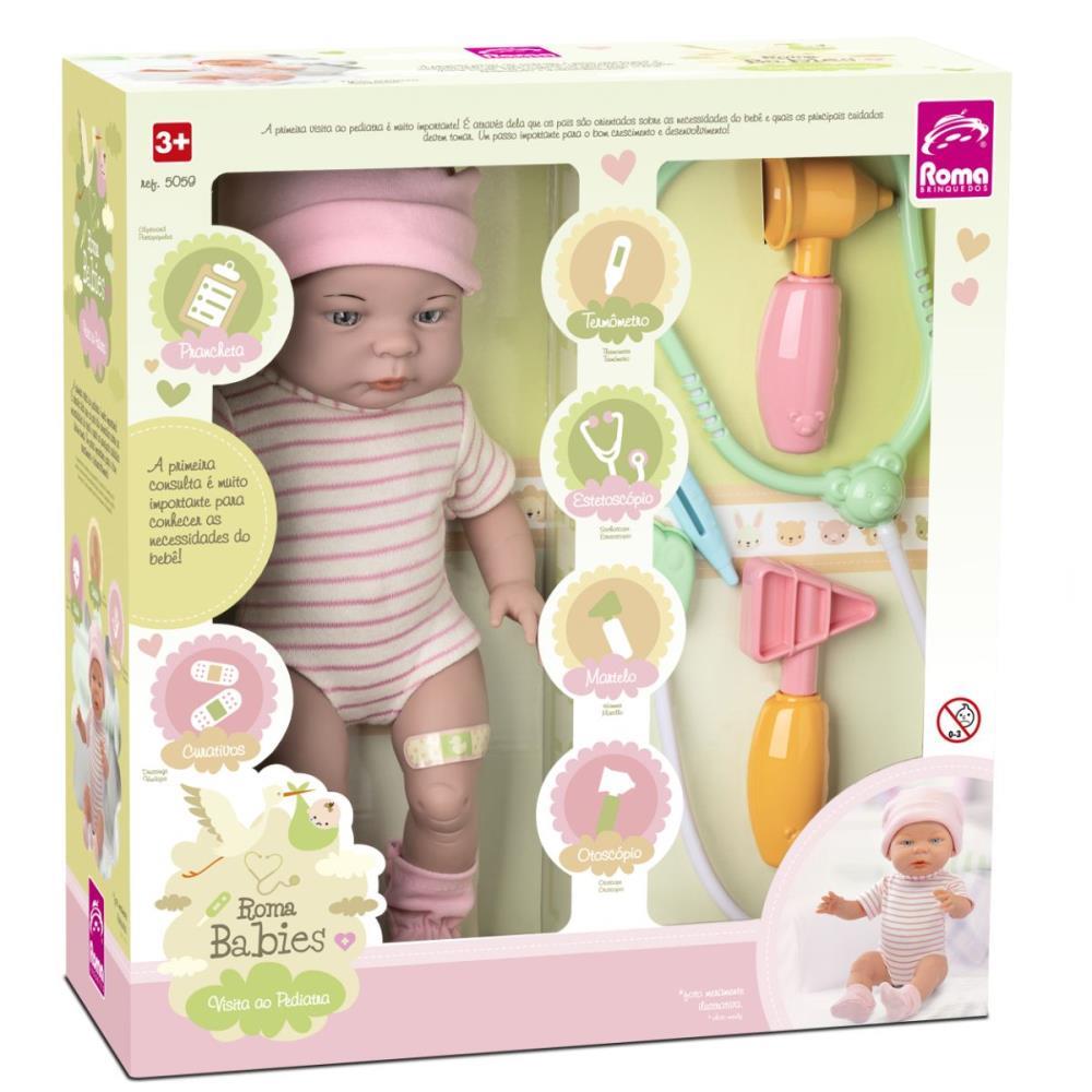 BONECA ROMA BABIES VISITA AO PEDIATRA ROMA UNIDADE
