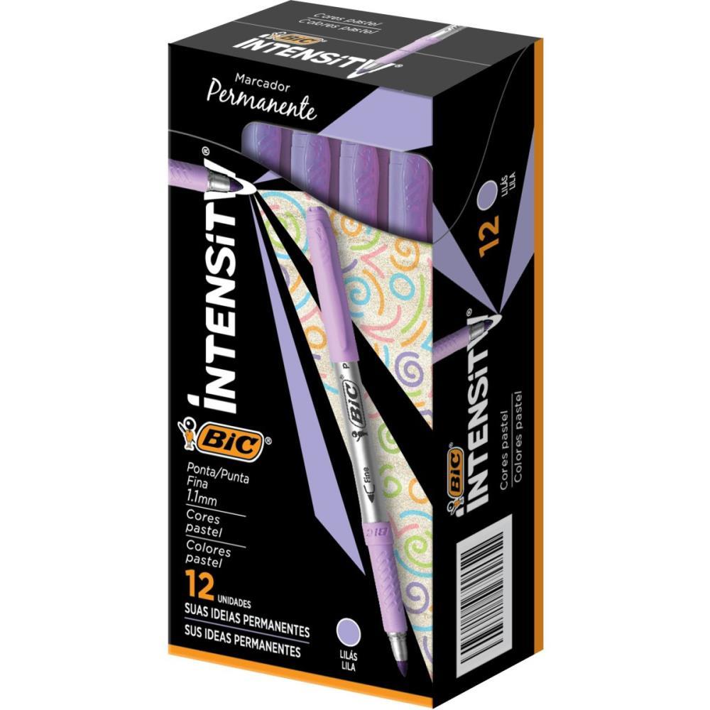 PINCEL MARCADOR PERMANENTE MARKING 1.1MM LILAS PASTEL BIC CX.C/12