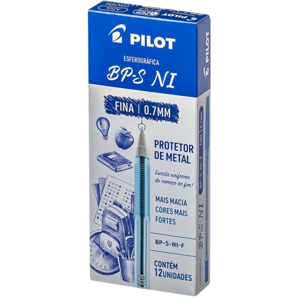 CANETA ESFEROGRAFICA BP-S 0.7MM AZUL PILOT CX.C/12