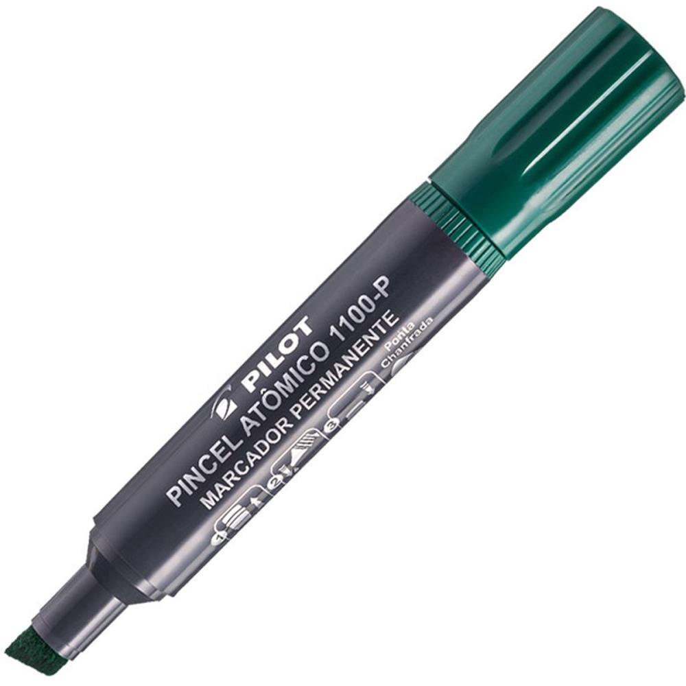 PINCEL MARCADOR PERMANENTE ATOMICO 1100P VERDE RECARREG. PILOT CX.C/12