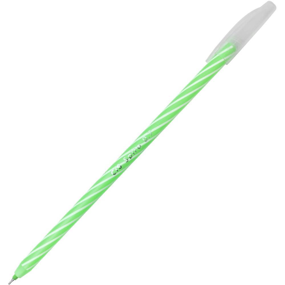 CANETA ESFEROGRAFICA CIS SPIRO 0,7MM VERDE SERTIC CX.C/12