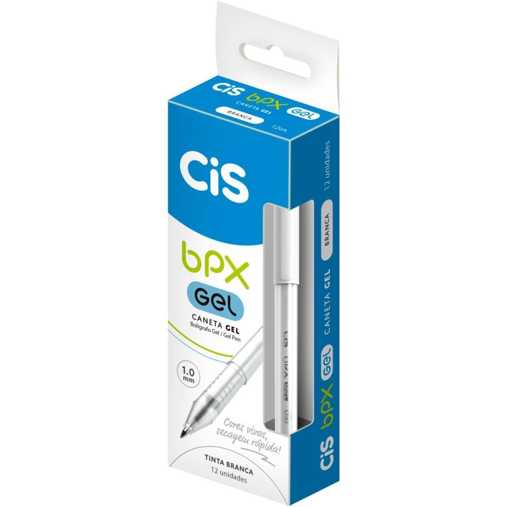 CANETA GEL CIS BPX GEL 1.0MM BRANCO SERTIC CX.C/12