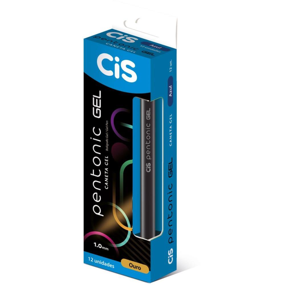 CANETA GEL CIS PENTONIC 1,0MM OURO SERTIC CX.C/12