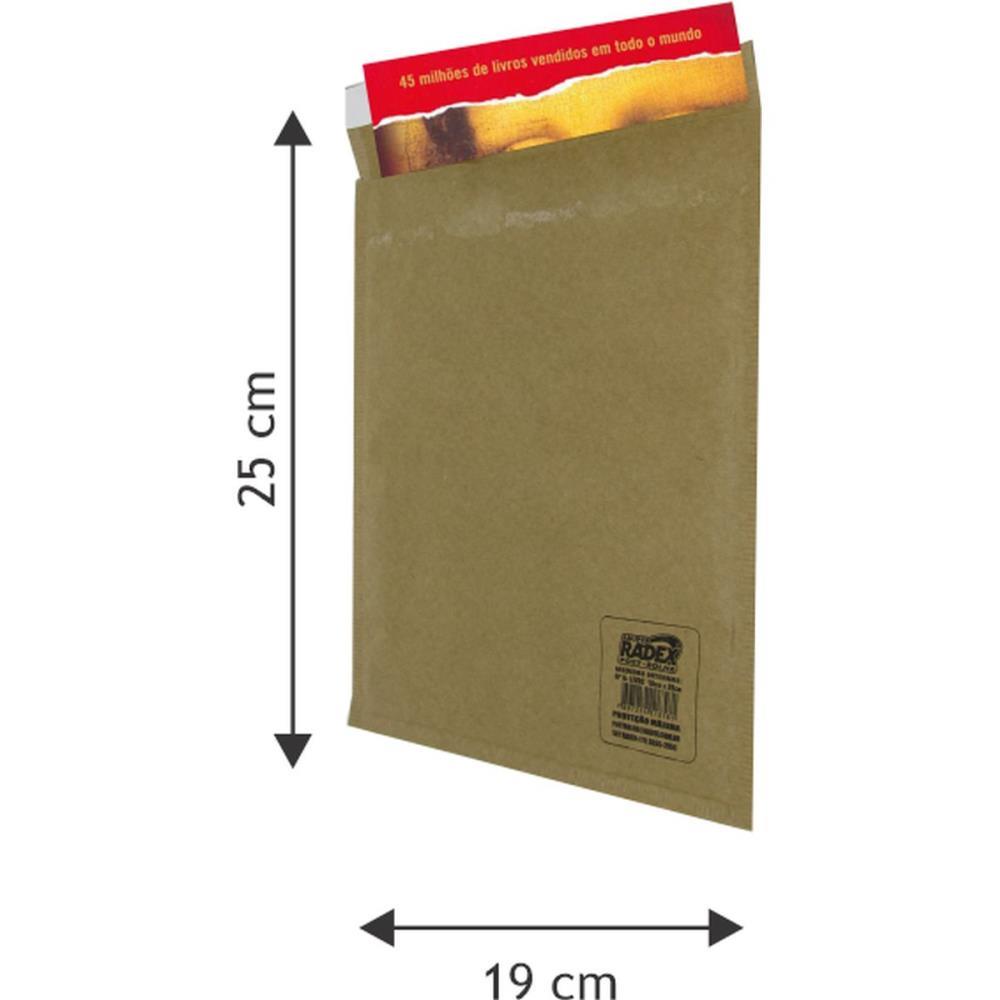 ENVELOPE BOLHA POSTBOLHA PAPEL KRAFT N6 19X25 RADEX PCT.C/05