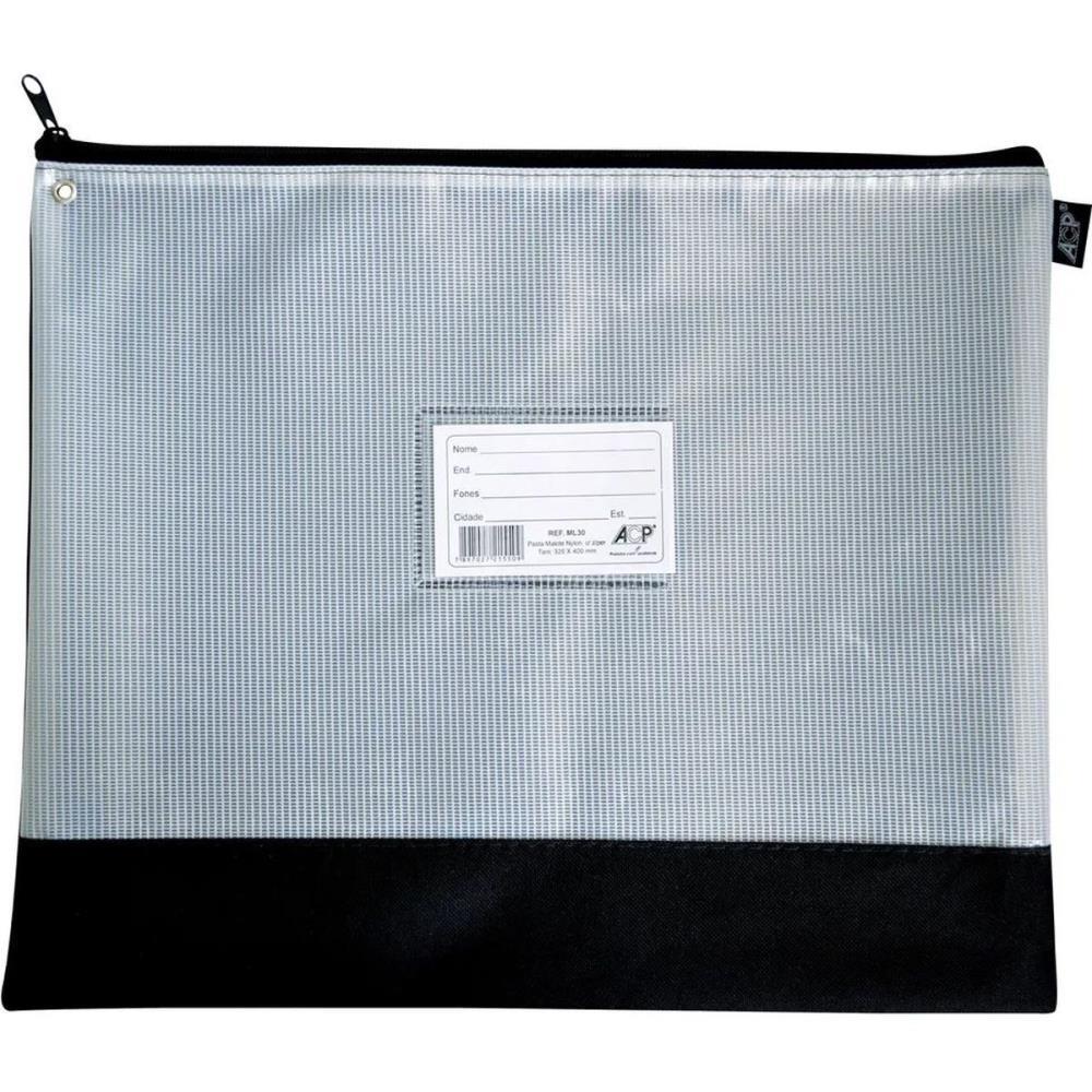 PASTA MALOTE NYLON C/ZIPER 32X40CM PT ACP PCT.C/05
