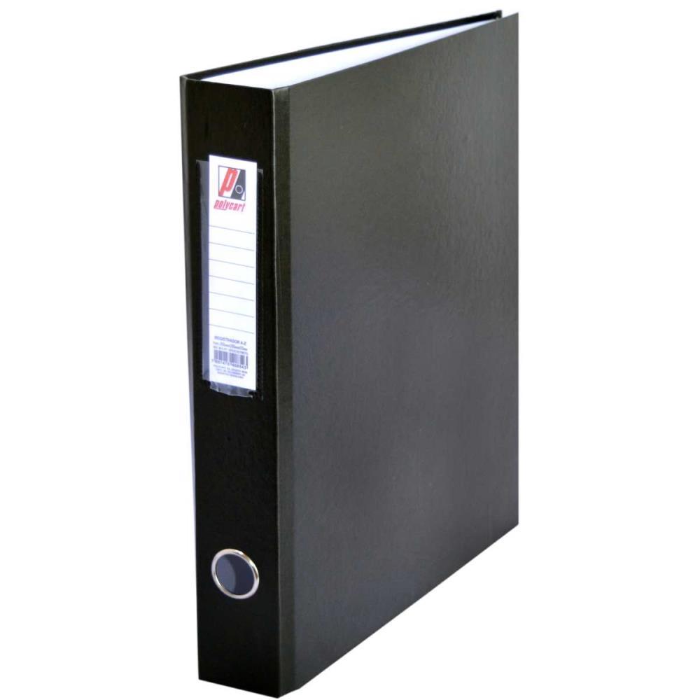 PASTA REGISTRADORA OFICIO ESTREITO PRETA POLYCART PCT.C/04