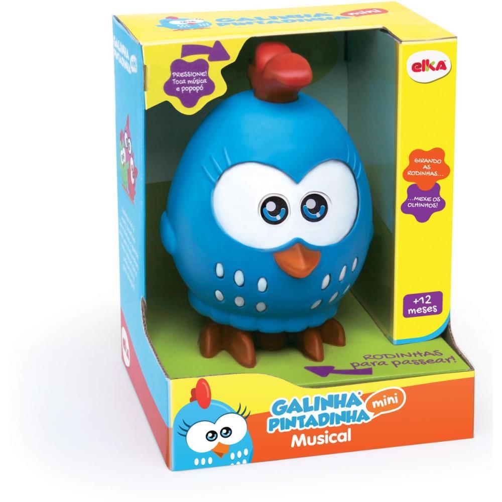 BONECO E PERSONAGEM GALINHA PINTADINHA MUSICAL 20C ELKA UNIDADE