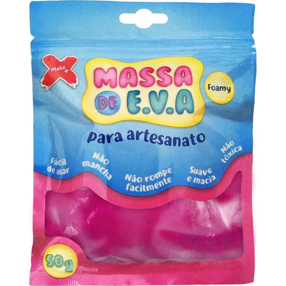MASSA DE EVA PINK 50G MAKE+ UNIDADE