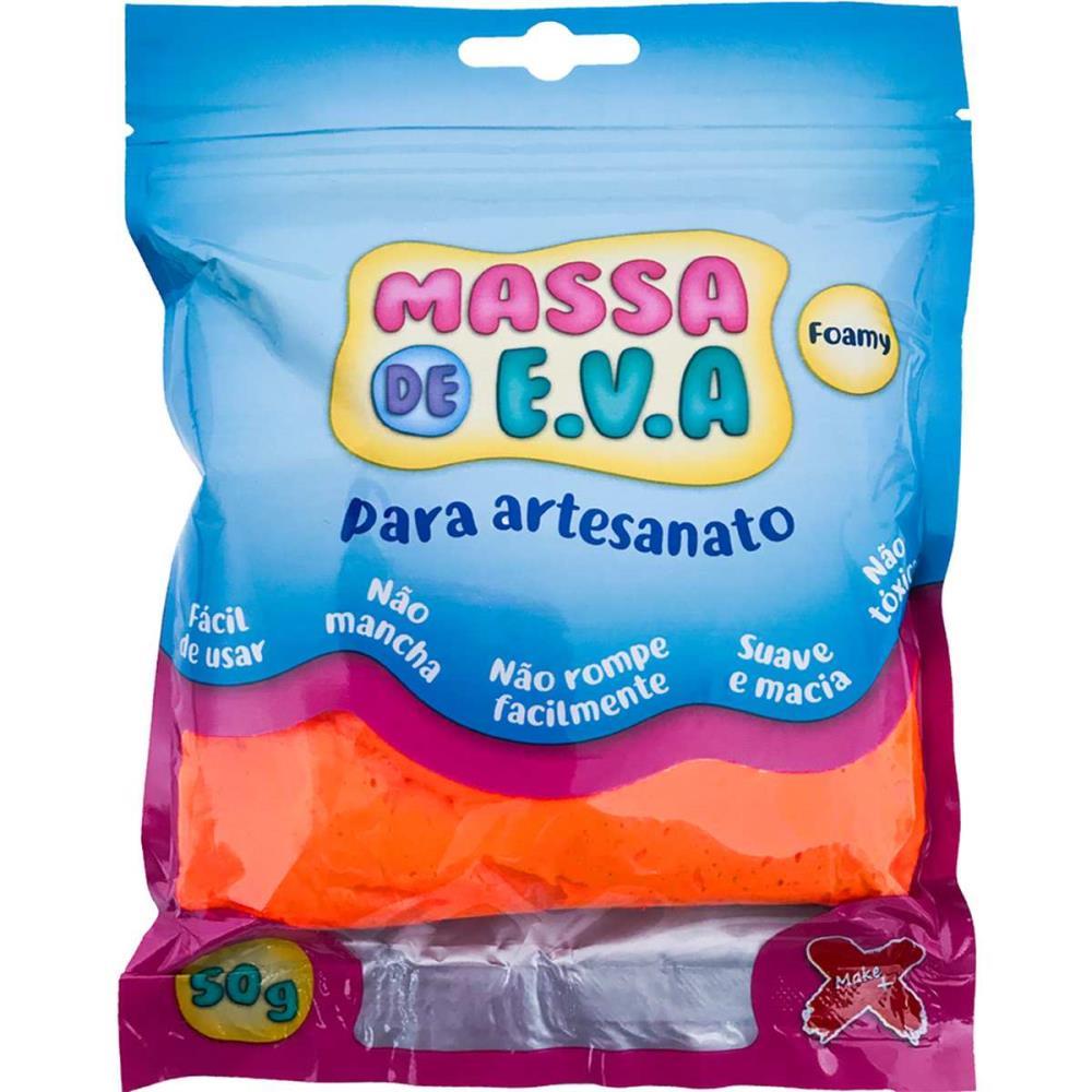 MASSA DE EVA LARANJA 50G MAKE+ UNIDADE