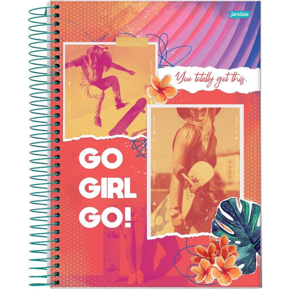 CADERNO 01X1 CAPA DURA GRIP 80FLS. JANDAIA PCT.C/04