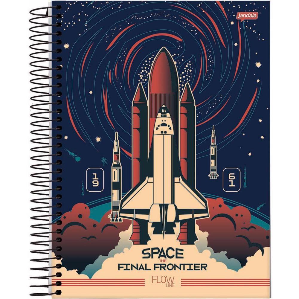CADERNO 01X1 CAPA DURA FLOW 80FLS. JANDAIA PCT.C/04