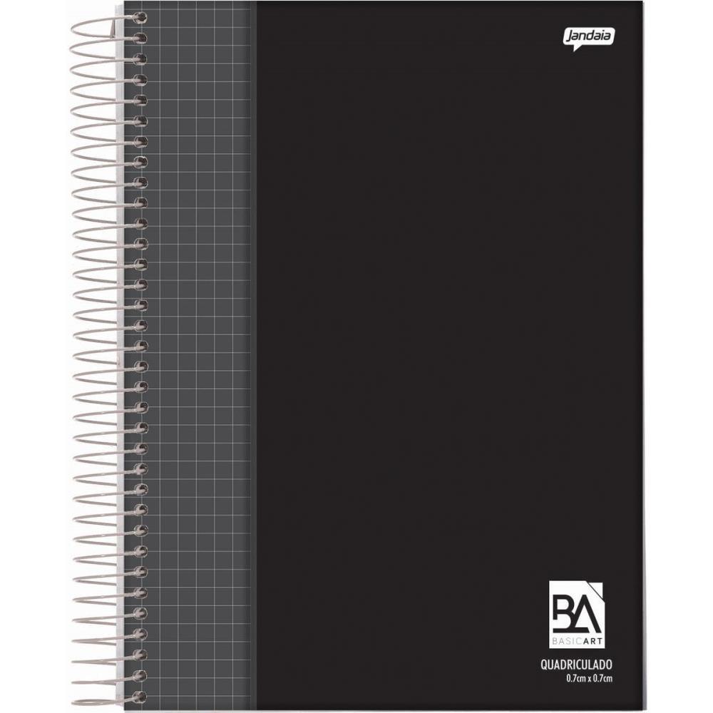 CADERNO QUADRICULADO UNIVERS. BASIC ART 96FLS. 0,7X0,7CM ESP JANDAIA PCT.C/04