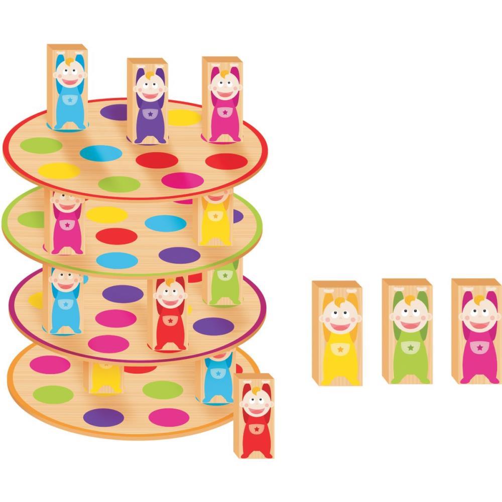 BRINQUEDO EDUCATIVO EQUILIBRA BEBES EM MADEIRA NIG BRINQUEDOS UNIDADE
