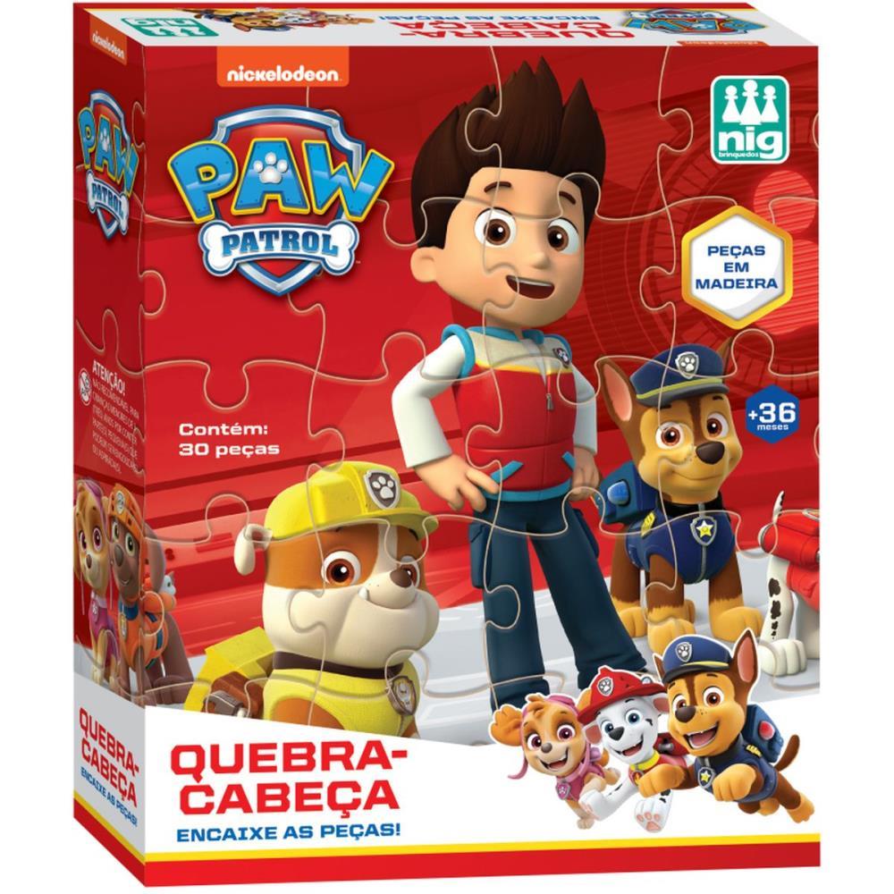 QUEBRA-CABECA MADEIRA PATRULHA CANINA 30 PECAS NIG BRINQUEDOS UNIDADE