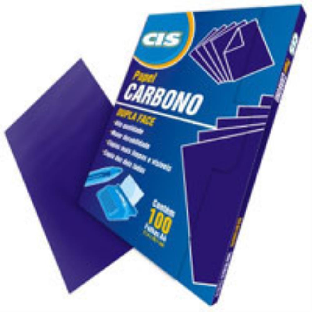 PAPEL CARBONO PARA LAPIS CIS DUPLA FACE VIOLETA A4 PAPE SERTIC CX.C/100