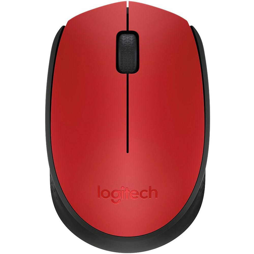 MOUSE LOGITECH M170 VERMELHO SEM FIO 910-004941