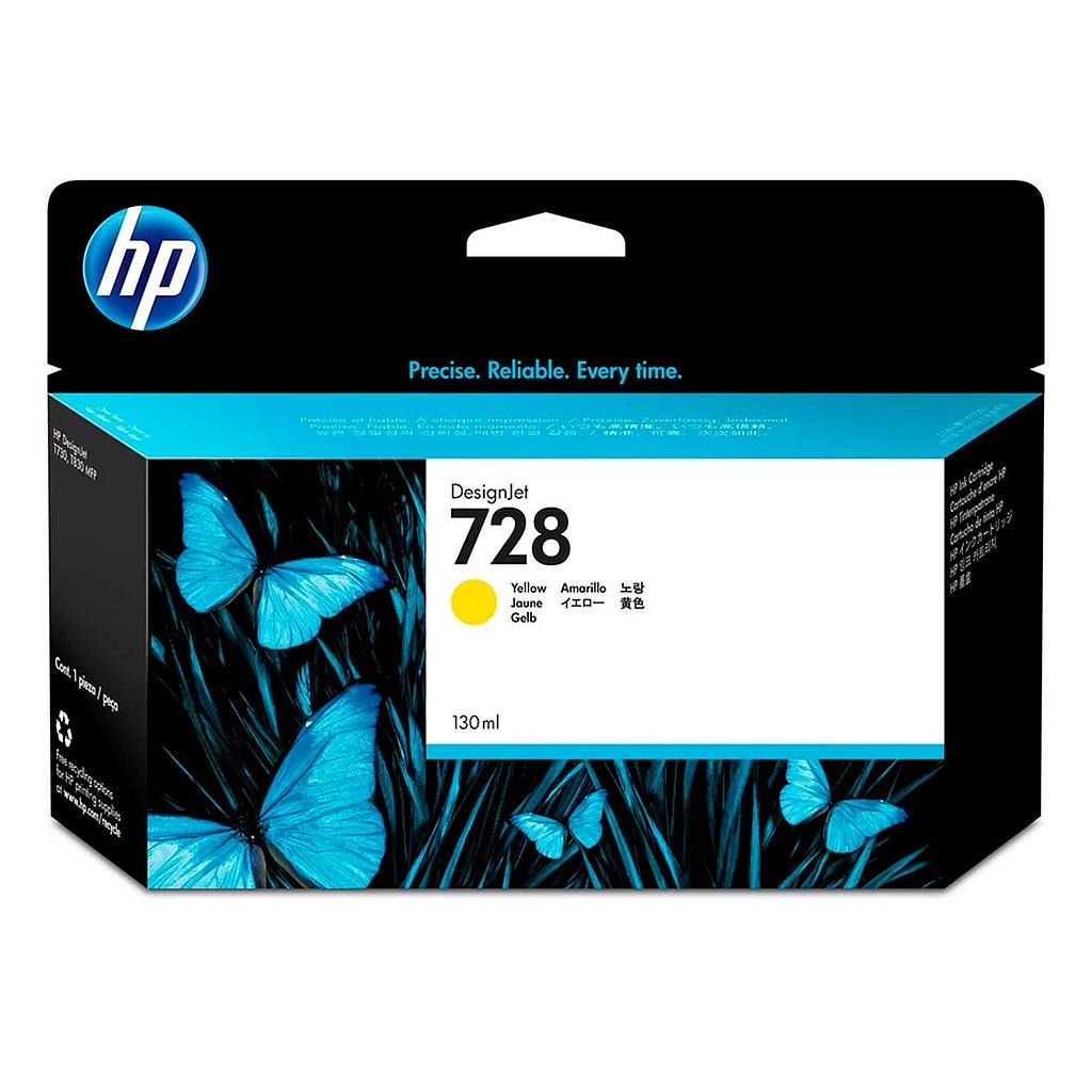 CARTUCHO DE TINTA HP 728 AMARELO PLUK 130 ML F9J65A