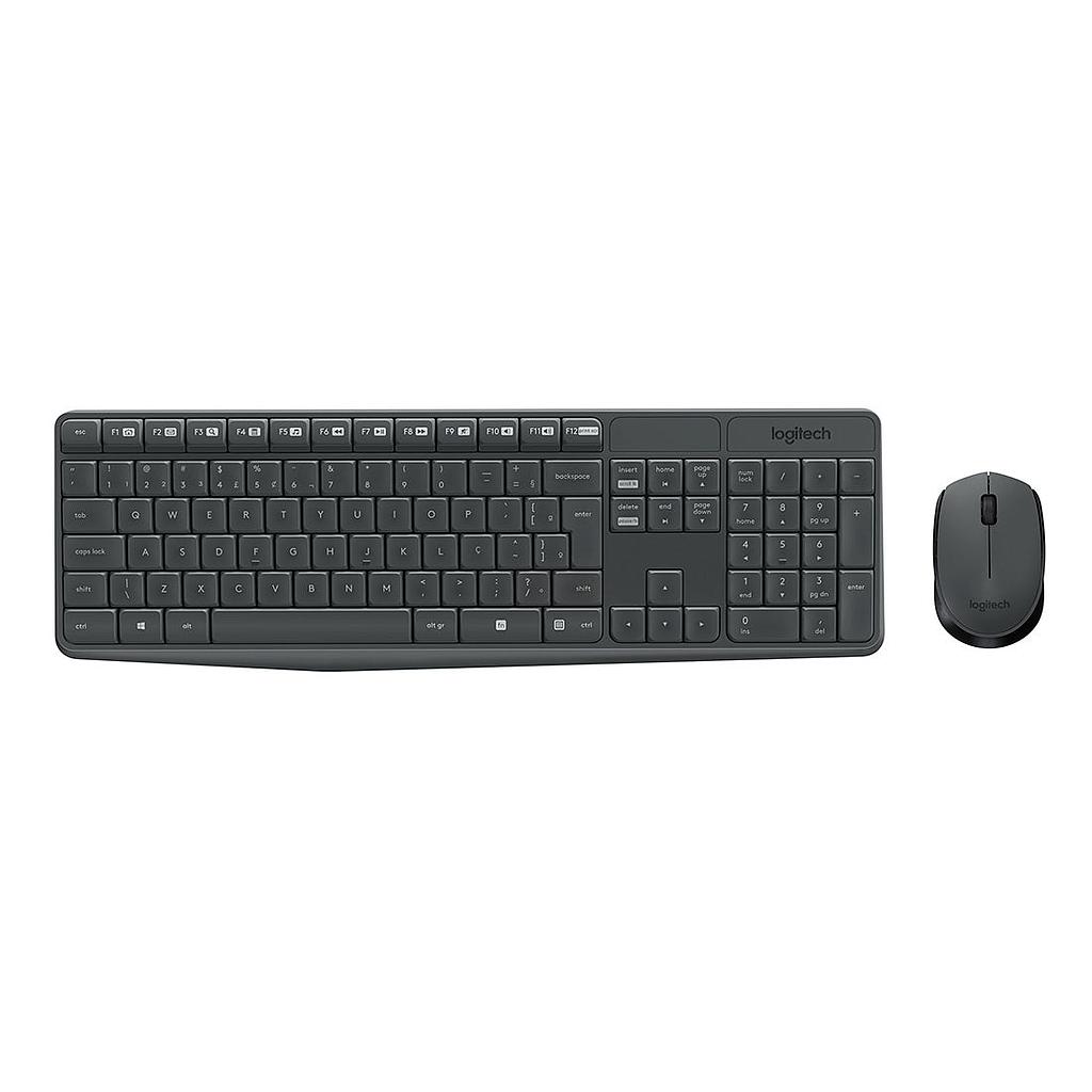 KIT TECLADO E MOUSE LOGITECH MK235 PRETO S/FIO 920-007903-C