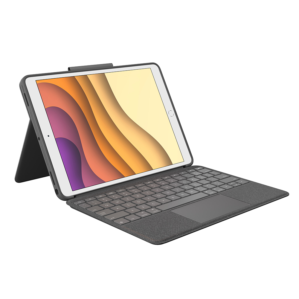 CAPA COM TECLADO E TOUCH PAD LOGITECH P/ IPAD PRO 10,5" E AIR 3° GERAÇÃO