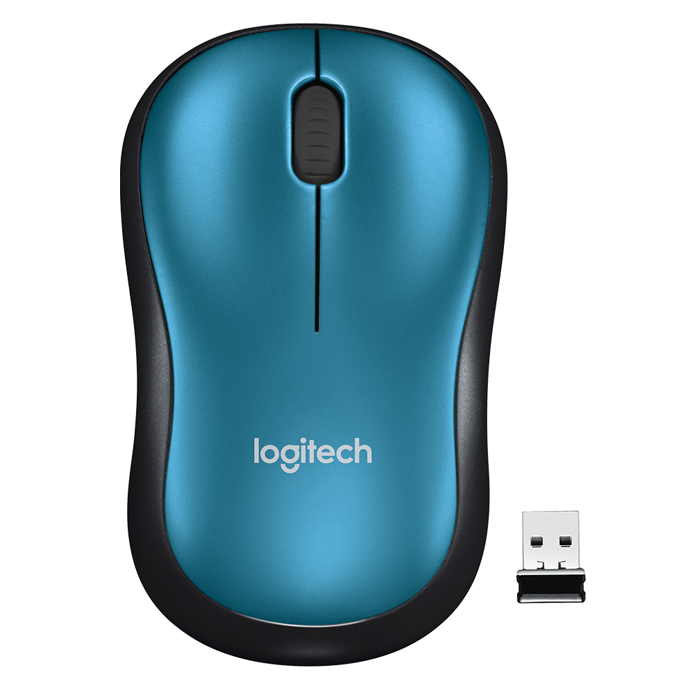 MOUSE LOGITECH M185 SEM FIO RC/NANO AZUL