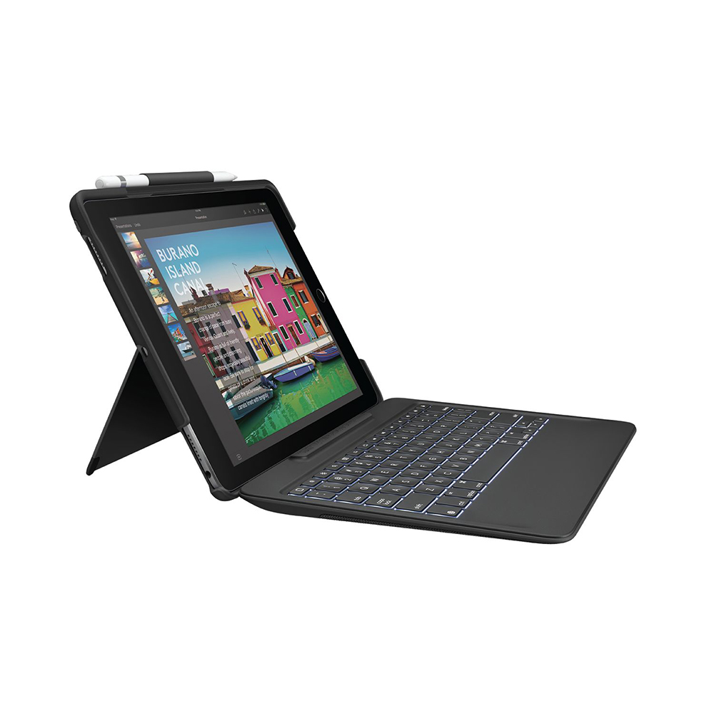 CAPA COM TECLADO LOGITECH SLIM COMBO PARA IPAD PRO DE 10,5 POLEGADAS PRETO - 920-008376