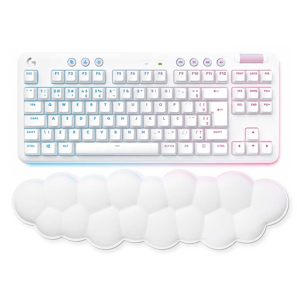 TECLADO MECANICO GAMER LOGITECH G G715 TACTILE S/ FIO BRANCO - 920-010702