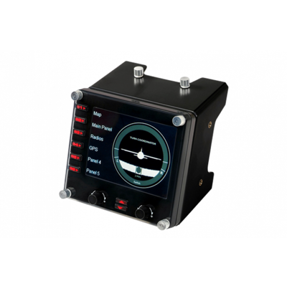 CONTROLE SIMULAÇÃO PROFISSIONAL LOGITECH PAINEL DE INSTRUMENTOS LCD PRETO - 945-000027