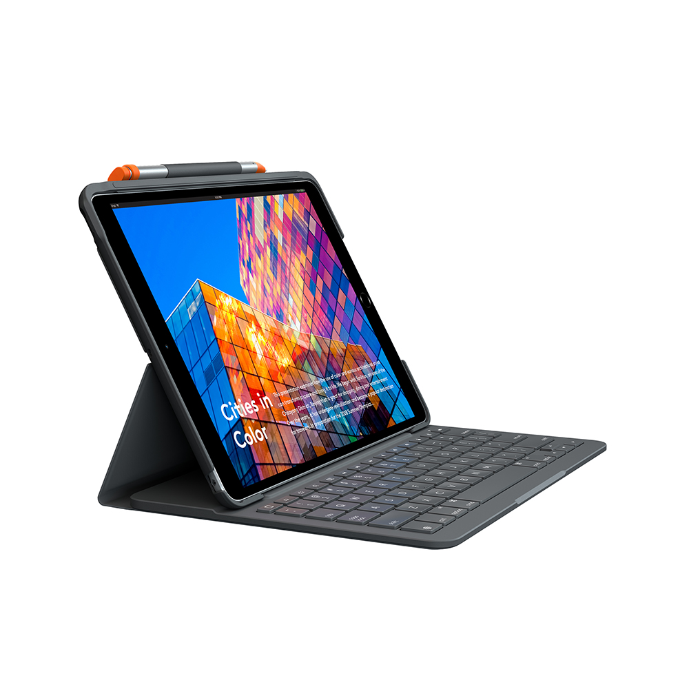 CAPA COM TECLADO LOGITECH SLIM FOLIO P/ IPAD 3°GERAÇÃO PRETO - 920-009482