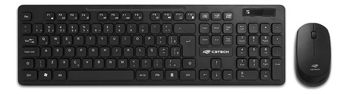 KIT MOUSE E TECLADO C3PLUS SEM FIO USB PTO - K-W20BK