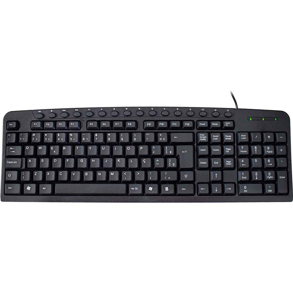 TECLADO K-MEX MULTIMIDIA KM-2928 PRETO