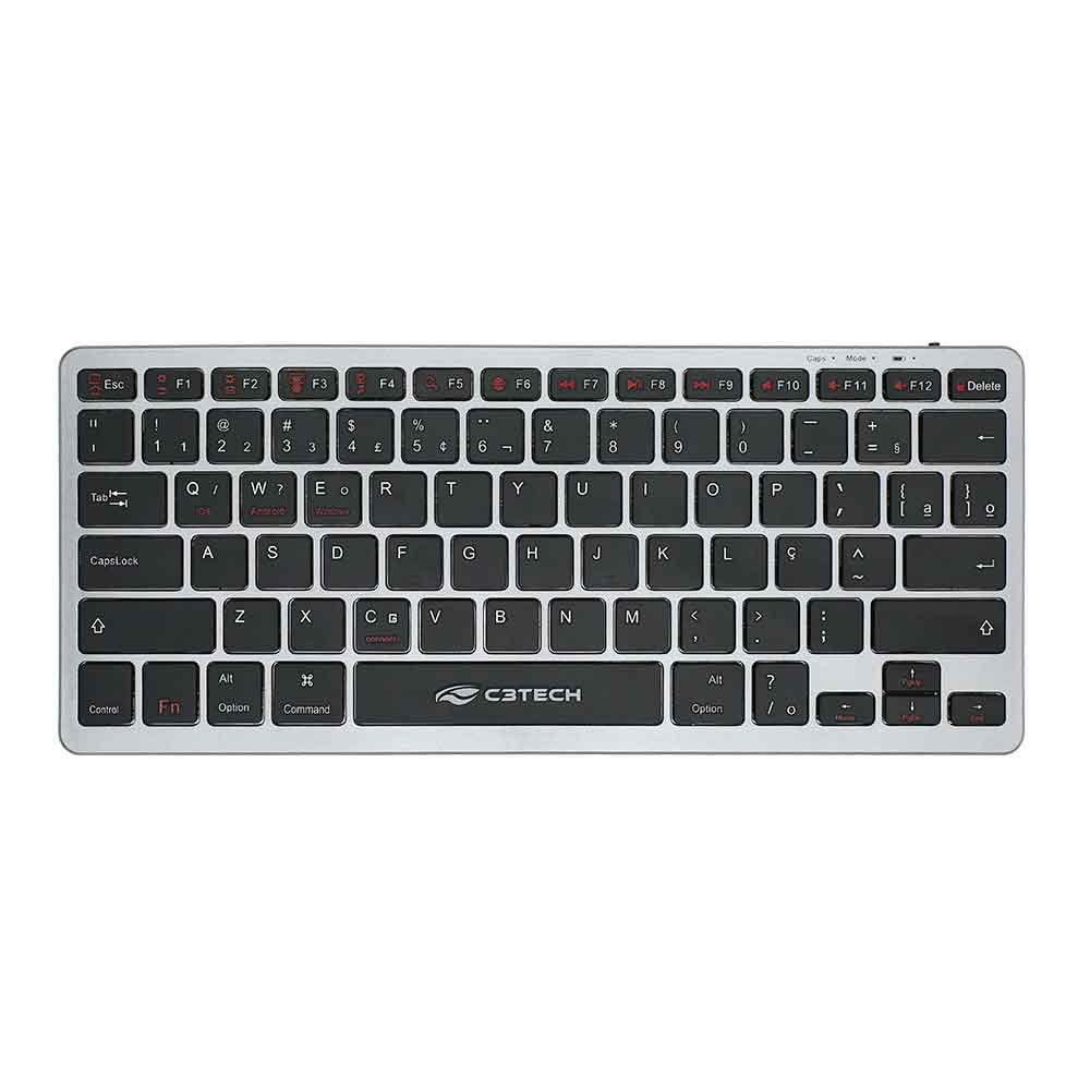 TECLADO S/FIO BLUETOOH K-BT50BK C3TECH