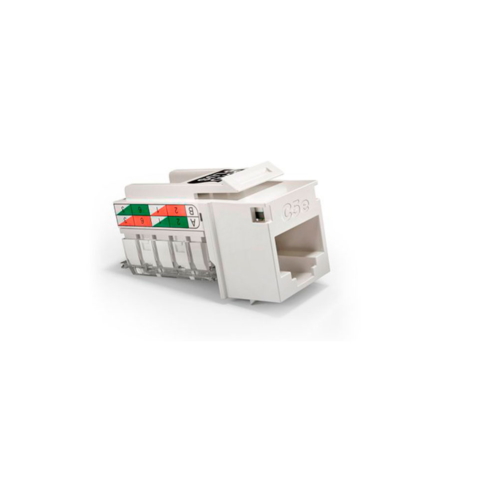 CONECTOR FEMEA SOHOPLUS CAT.5E T568A/B - BRANCO