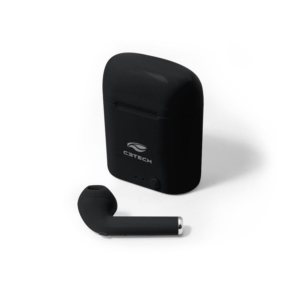 FONE DE OUVIDO C3TECH SEM FIO PRETO - EP-TWS-20BK BT 5 TWS