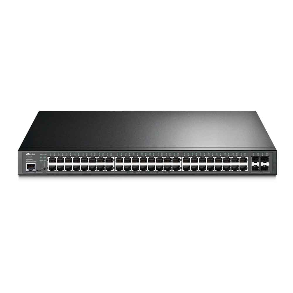 SWITCH GERENCIAVEL GIGABIT JETSTREAM L2+ 48 PORTAS POE+ E 4 SLOTS SFP TP-LINK TL-SG3452P