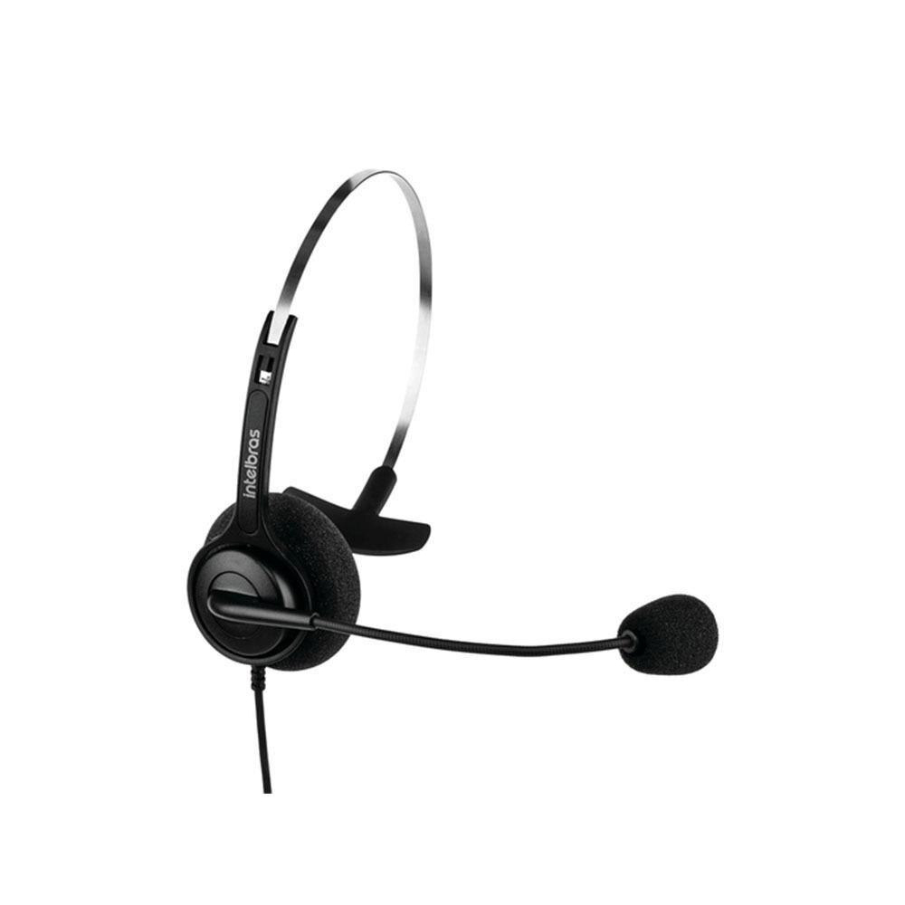 HEADSET INTELBRAS PARA TELEFONE CHS 40 USB 4010041 MONO PRETO