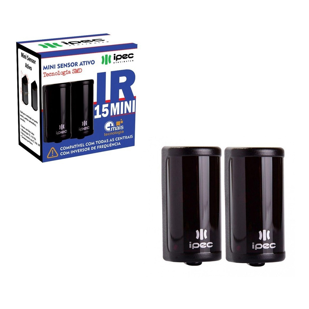 SENSOR DE BARREIRA ATIVO IR15 MINI - A2924 - IPEC
