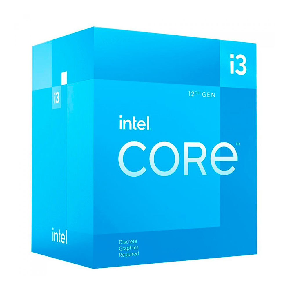 PROCESSADOR INTEL CORE I3-12100F 3.3GHz (TURBO 4.3GHz) 12MB CACHE LGA1700 12° GERACAO BX8071512100F
