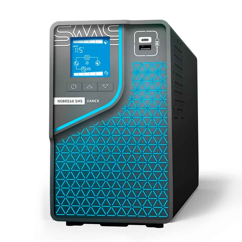 NOBREAK SMS GAMER 2000VA/1400W SENOIDAL INTERATIVO ENT 115/ 220V SAI 115/ 220V - 29601