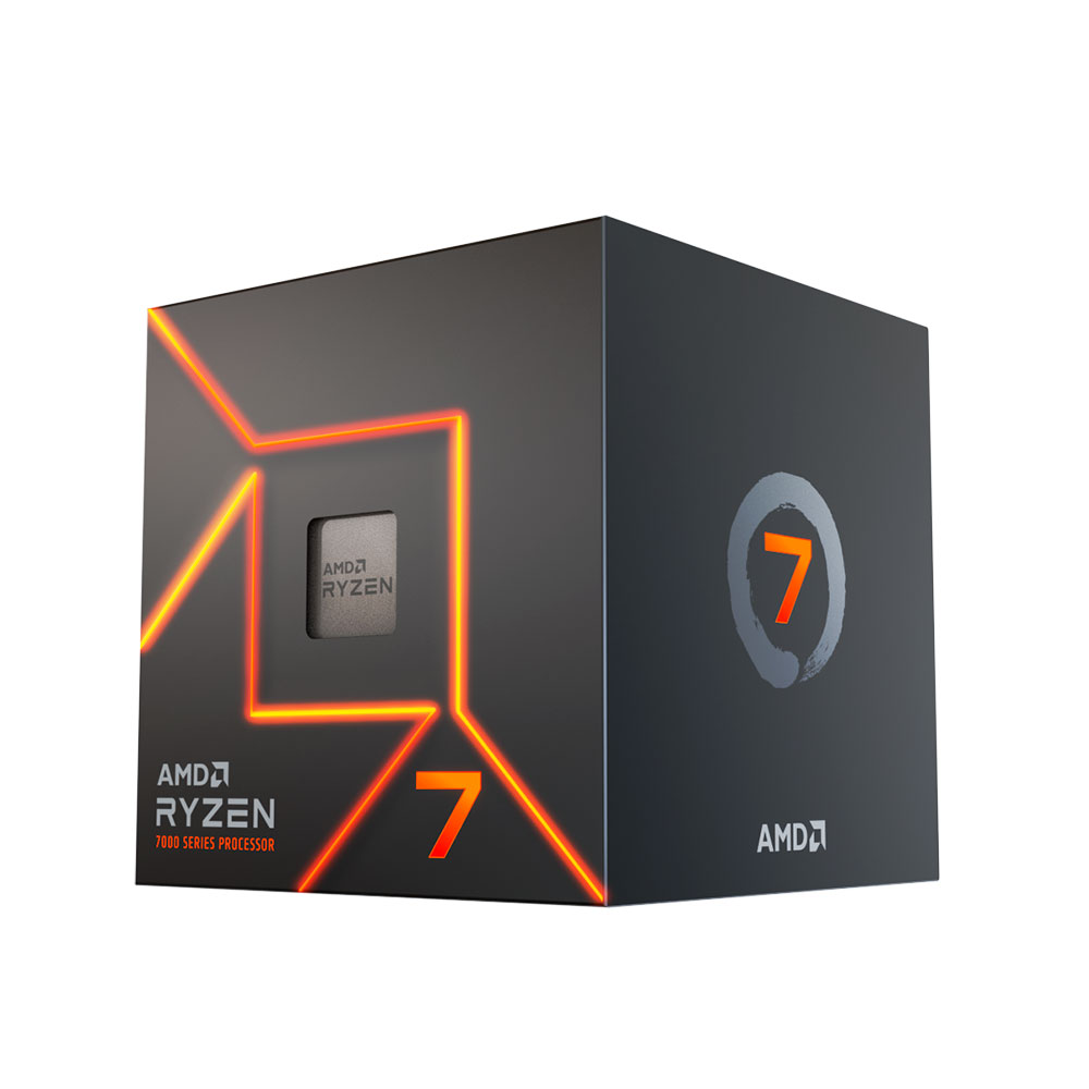 PROCESSADOR AMD RYZEN 7 7700 3.8GHz (TURBO 5.3GHz) 40MB CACHE AM5 100-100000592BOX