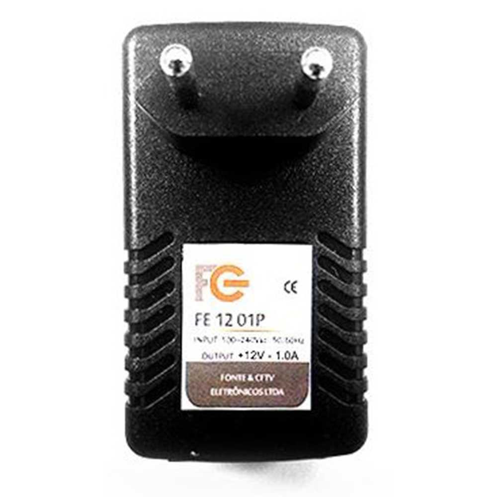 FONTE ELETRONICA POE 12V 1A - FC1201PN - FC FONTES