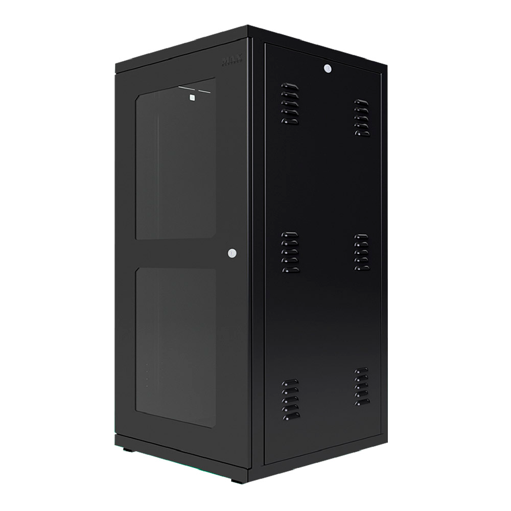 RACK SERVIDOR MAX ELETRON PADRAO 19 POL 40U X 570MM ACR SOLDA PISO - 5001 (MONTADO)