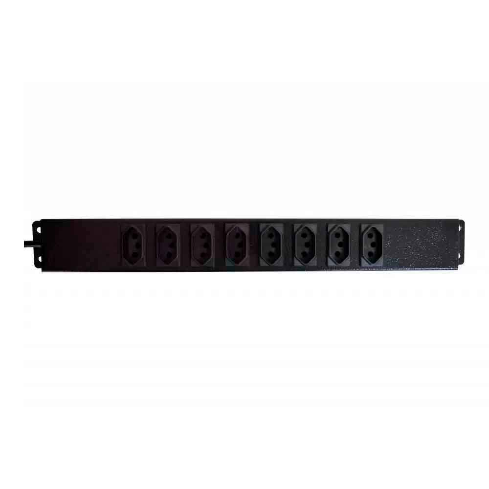 REGUA DE TOMADAS 08 PONTOS 10A PADRAO 19" MAX ELETRON